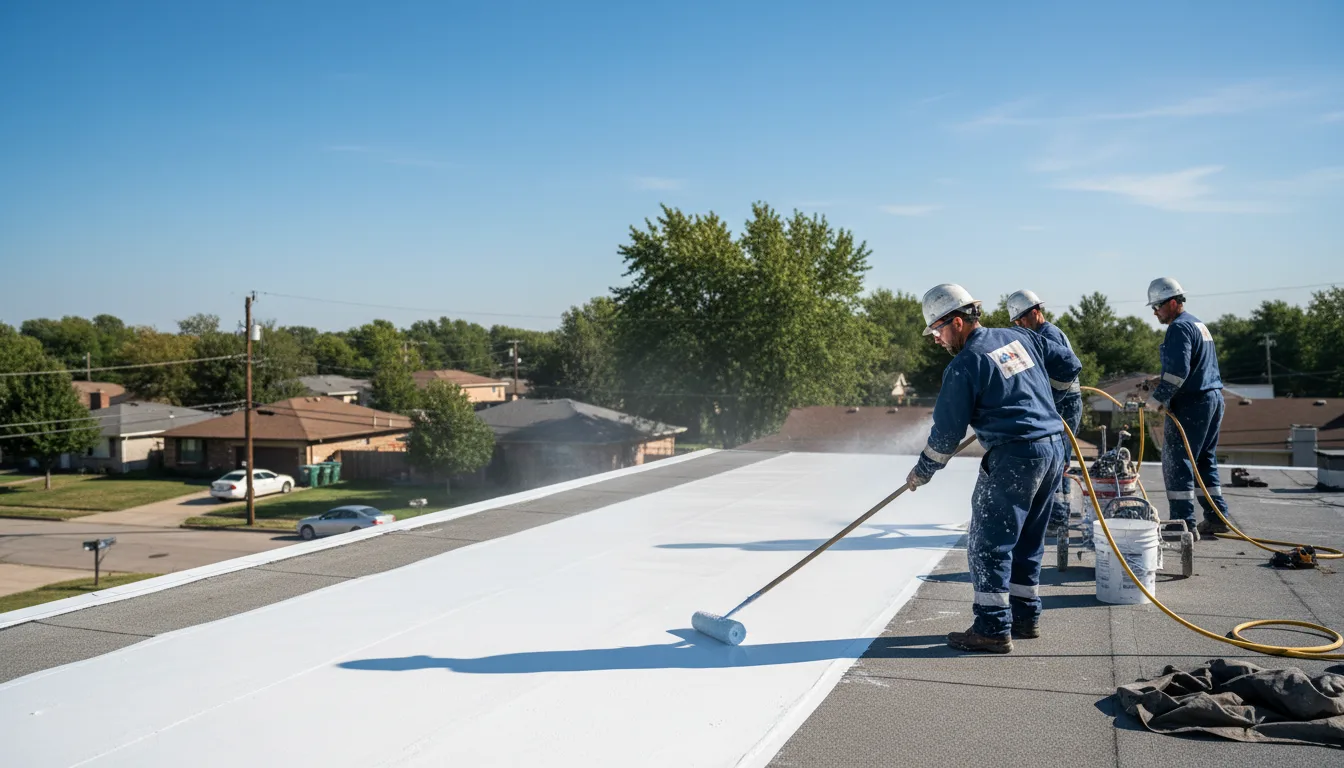 Commercial roof coating in Farmington, CA near me